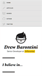 Mobile Screenshot of drewbarontini.com