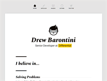 Tablet Screenshot of drewbarontini.com